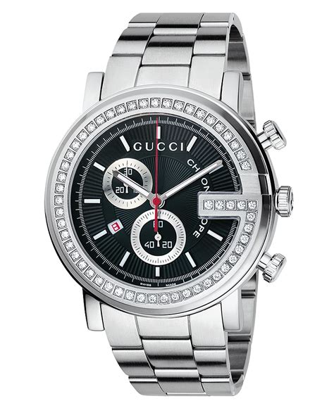 mens gucci g stainless steel chronometer|gucci chrono 44mm.